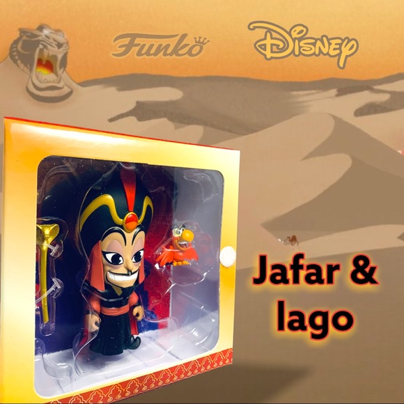 Funko Disney's Aladdins JAFAR & LAGO! Includes Snake & Staff. NEW! 2018 Vaulted!